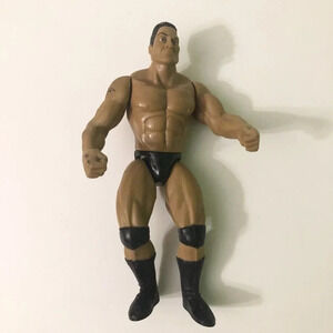 Vintage 1996 The Rock WWF Wrestling Action Figure Dwayne  Johnson Jakks Loose